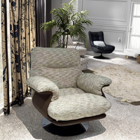 Fauteuil d'appoint de style moderne avec tissu Teddy, mobilier de loisirs pour salon, mobilier de maison avec pieds en métal de haute qualité