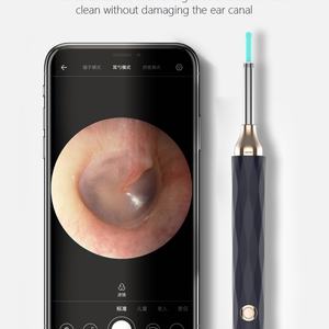 Outil de nettoyage d'oreilles électrique sans fil Wi-Fi, kit d'élimination du cérumen, otoscope 1080P avec caméra et lumière pour le nettoyage des oreilles - Product Image 2