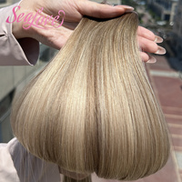Tissage de cheveux Genius Weft à cuticules entièrement alignées, pointes pleines, cheveux vierges doublement tirés, 100% cheveux humains européens bruts