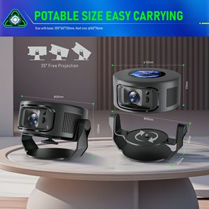 Junuo hy300max xách tay rạp hát tại nhà chiếu thông minh <span class=keywords><strong>Android</strong></span> 11 Hệ điều hành Hướng dẫn sử dụng 3D Movie xem video Mini Chiếu - Product Image 5