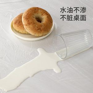 Disposable Tablecloth Round 180x180cm Thickened Plastic For Wedding Camping Home Use - Product Image 5