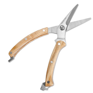 Lu Ban's Work Wooden Handle Bypass Pruning Shears Stainless Steel Blade For Vines And Garden Pruning - Product Image 1