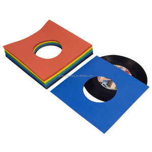 Housses pour disques vinyles 45 tr/min Protection sans acide de qualité supérieure de 7 pouces en papier multicolore pour 7 disques simples - Product Image 3