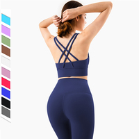 Nouveau ensemble de yoga 2 pièces vêtements de sport pour femme combinaison de musculation ensemble de leggings d'entraînement ensemble de gym fitness et de sport combinaisons de jogging pour femmes vente en gros