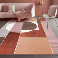 Tapis nordique de couleur unie, accessoire pour la chambre à coucher et le salon