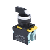 Pulsante in Plastica da 22mm 1NO1NC a Ritenuta Momentanea 10A IP65 Impermeabile per Avvio/Arresto Macchine