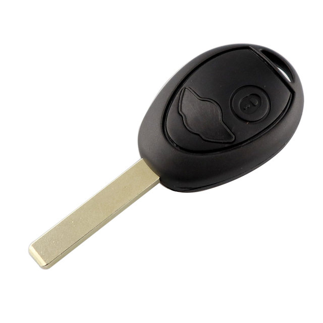 YIQIXIN BMW for Cooper S R50 R53 Rover 75 2002-2005 Smart Remote Car Key Shell Case Fob 2 Button Black/Silver