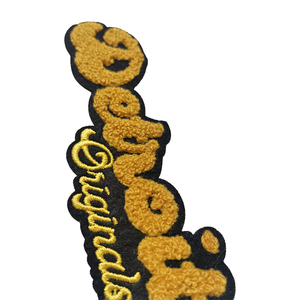 Transfert de chaleur broderie <span class=keywords><strong>patch</strong></span> brodé sur serviettes de bain en coton chenille <span class=keywords><strong>patch</strong></span> - Product Image 3
