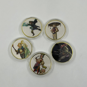 Metal Craft impresión personalizada Japón Anime colección 24K Moneda de Oro <span class=keywords><strong>Zelda</strong></span> lágrimas del reino juego recuerdo - Product Image 1