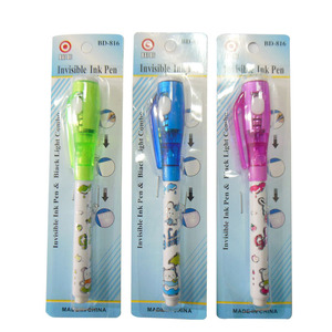Bolígrafo de tinta invisible al por mayor con linterna UV, marcador de detección de secreto mágico debajo de marcadores espía de luz negra para niños y adultos - Product Image 3