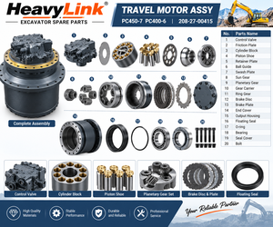 Moteur de translation pour excavatrice Komatsu PC400-6 PC450-7, pièce de rechange, référence 208-27-00415 - Product Image 2