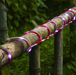Lampes solaires en forme de <span class=keywords><strong>tube</strong></span> de couleur bonbon, imperméables pour l'<span class=keywords><strong>extérieur</strong></span>, jardin, patio, clôture, éclairage décoratif pour les fêtes et les festivals - Product Image 4
