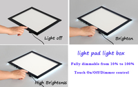 Tableta de Luz LED A4/A3 Regulable para Pintura de Diamantes, Protección Ocular, Tablero de Copia, Tableta de Dibujo LED para Bordado de Diamantes
