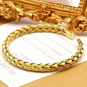 18k सोने की प्लेटेड व्यक्तिगत गहने से पुरुषों की फैशन चूड़ियां - Product Image 4