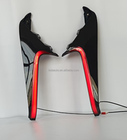 Pièces automobiles de mise à niveau, feux de jour DRL, accessoires de voiture, feux de pilier pour Rav4 19-23, pare-chocs arrière, feu arrière LED avec lentille rouge