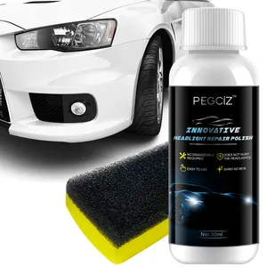 PEGCiZ Car Head Light Restore Solution Reinigungs werkzeug Kit Liquid Car Scheinwerfer Reparatur Polier flüssigkeit für Scheinwerfer kratzer entferner