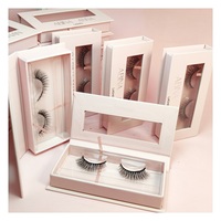 Productos de belleza de etiqueta privada Pestañas postizas Pestañas naturales Pestañas de tira completa