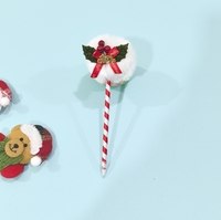 Stylo à bille en peluche de Noël, cloche d'arbre de Noël, étoile de Noël, stylo à bille de dessin animé, petit stylo cadeau de publicité de vacances