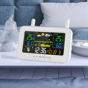 Đa Chức Năng Thông Minh Bảng Đồng Hồ Mới Trong Nhà Ngoài Trời Nhiệt Độ Thời Tiết Dự Báo Có Thể Sạc Lại Mặt Trăng Giai Đoạn Màu Màn Hình Hiển Thị - Product Image 4