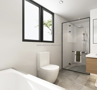 Fenêtre en verre dépoli de toilette AS2047 fenêtre de Protection de la vie privée standard australien fenêtre auvent insonorisée à rupture thermique