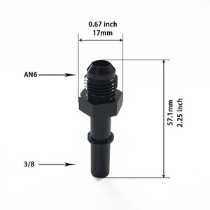 Jiax Fuel Line <b>Adapter</b> AN6 3/8 Npt Thread For Turbocharged Fuel <b>Pump</b> Replacement Part - Product Image 3