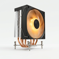 4HW-12B-9YNDG3  Refroidisseur de processeur en cuivre et aluminium avec caloducs