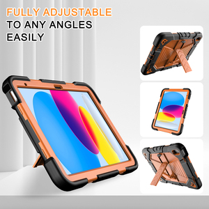 Étui en silicone antichoc rotatif à 360 degrés pour tablette, 10.2 pouces, compatible avec <span class=keywords><strong>iPad</strong></span> 7e, 8e, 9e, 10e génération, 10.9 - Product Image 3