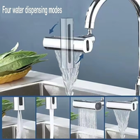 Vente en gros 360 °   Prolongateur de Robinet Rotatif 4 Modes de Pulvérisation pour Robinet d'Évier de Cuisine, Accessoires de Douche