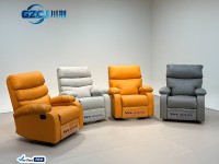 Fauteuil de relaxation manuel multifonctionnel réglable en cuir avec structure métallique moderne pour extérieur, en forme de L, anti-griffures pour chat