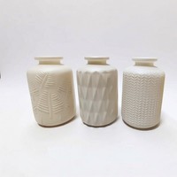 Vase à fleurs en verre nordique en gros pour la maison, mariage, bouteille décorative créative et unique, vase en verre 180ml 6oz