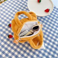 Sac bandoulière en peluche mignon en forme de petit renard, vente en gros du fabricant, portefeuille jouet animal en peluche chat, cadeau pour petite amie