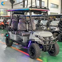 Voiturette de golf électrique Robetaa 6 places à batterie au lithium pour l'entretien des fermes, des terres et des jardins – Vente directe usine