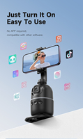 Smart Gimbal 360 Ai Auto Suivi Facial Reconnaissance Stabilisateur Smart Suivre Selfie Caméra Téléphone Mobile Bâton Smartphone Trépied