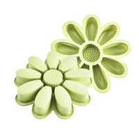 Großhandel 10 Hohlräume Sonnenblumen form Silikon Backform Haushalts kuchen formen für Kinder Back zubehör