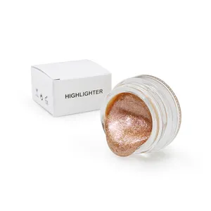 Private label long lasting glow liquid bronzer face makeup cream glitter makeup highlighter