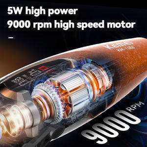 <span class=keywords><strong>Tondeuse</strong></span> à cheveux rechargeable KEMEI Km1686 9000 tr/min, professionnelle, avec fonction de dégradé de couleur, réglable, machine à couper les cheveux, 2500 mAh - Product Image 4