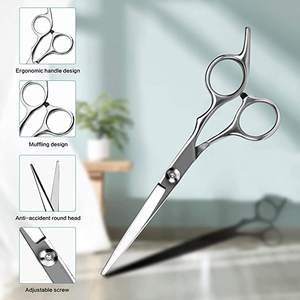 Tijeras de corte de pelo de peluquero de 6 pulgadas para salón profesional, tijera de peluquería de belleza con logotipo personalizado - Product Image 3