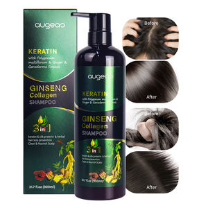 Shampooing Épaississant et Lissant au Collagène et au Ginseng, Traitement Capillaire Antichute et Antipelliculaire à Base de Plantes - Product Image 1