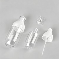 Flacon pulvérisateur transparent en plastique PETG vide de 30 ml, 50 ml, 100 ml, 120 ml, 150 ml, 180 ml pour soins de la peau