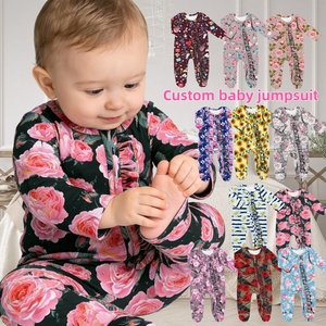 Body de Manga Larga con Estampado Animal para Bebé, Body Personalizado con Estampado de Elefante/Zorro/Cactus para Bebé, Niño/Niña, de 0 a 24 Meses - Product Image 1