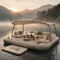 Plateforme aquatique flottante anti-sable qui empêche l'accumulation de boue dans les lacs boueux