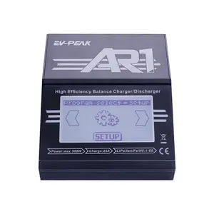 EV-PEAK AR1 akıllı dokunmatik ekran şarj dengeleyici 500W/25A DC şarj deşarj hafif taşınabilir 30W/5A RC Lipo pil