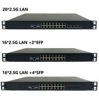 Appliance de sécurité pare-feu réseau d'entreprise 1U en rack, 4 ports 10G SFP+ et 16 ports 2.5G pour centre de données SD-WAN Edge