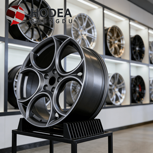 Cerchio in Lega di Alluminio Forgiato da 19 Pollici 8.5J a 5 Razze a Y Color Gunmetal per Alfa Romeo <span class=keywords><strong>Giulia</strong></span> Quadrifoglio Sport - Aggiornamento Retrofit - Product Image 4