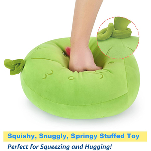 Nouvelle conception créative originale, peluche ronde verte en forme de cornichon, adorable jouet en peluche souple en forme de concombre, cadeaux pour enfants - Product Image 4