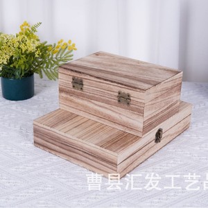Caja de Madera Caoxian, Caja Rectangular de Madera de Paulownia para Guardar Joyas, 5.5 Pulgadas de Alto, Tipo Vertical F0113 - Product Image 4