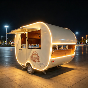 Remolque Comercial Certificado VIN para Catering de Hamburguesas, Camión de Espresso de Acero Inoxidable, Carrito Elegante para Postres y Comida - Product Image 2