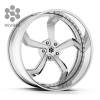 Jantes forgées 722auto Custom Deep Lip 20, 22, 24 pouces, jantes DUB 5 branches forgées en 2 pièces pour Chevrolet