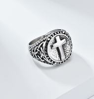 Bague pour homme sans nickel, vente chaude, bague personnalisée en acier inoxydable 316L plaqué or 18 carats, bijoux vintage