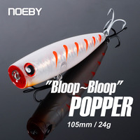 Leurre de pêche Noeby Light Trolling Popper pour la pêche en eau salée, à lancer en surface